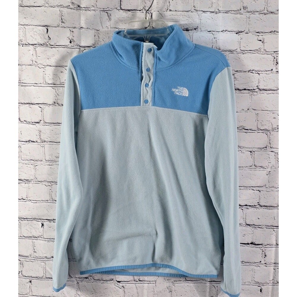 The Northface Glacier Youth XL 1/4 Zip Blue Long Sleeve Fleece Pullover